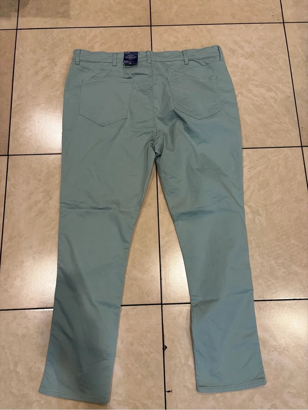 Men’s Slim Chino Pants in Seafoam Green